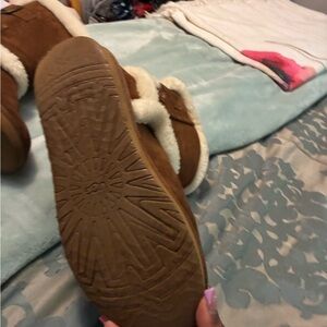 UGG Brown Winter Boots with Textured Sole